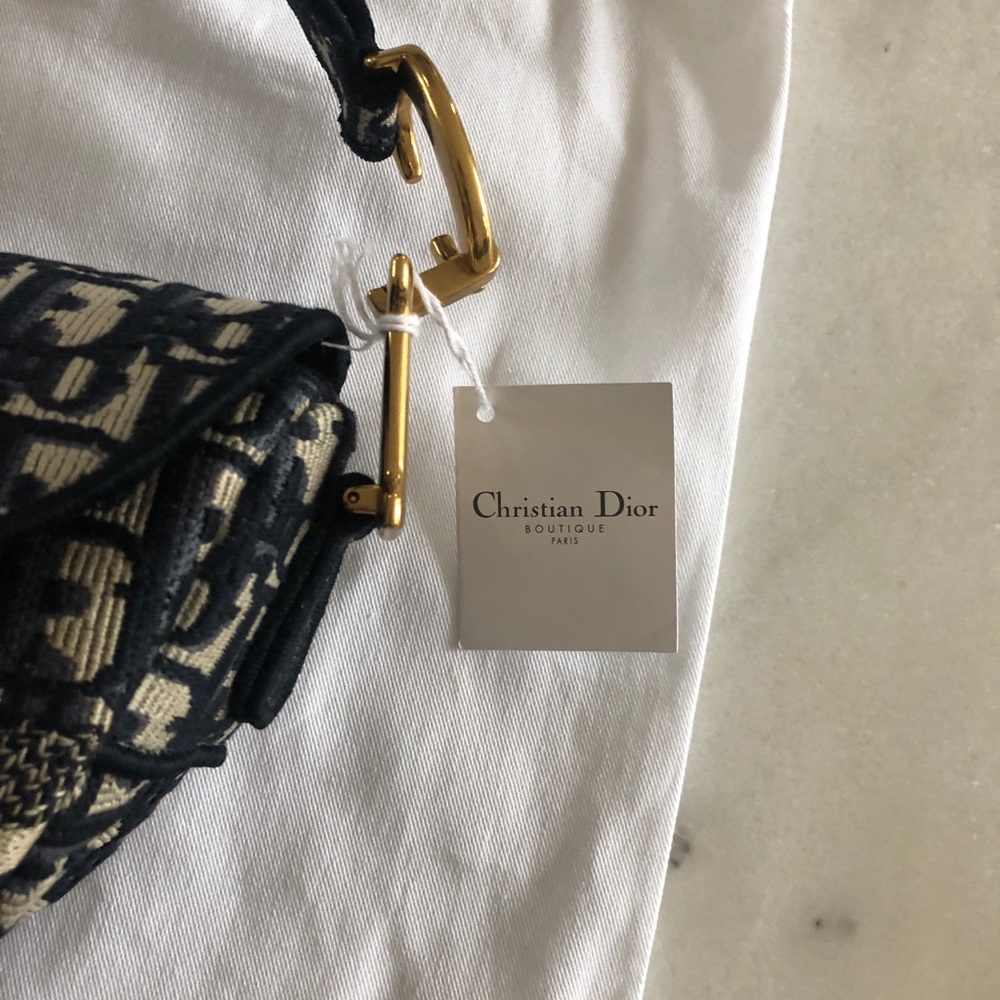 Dior Oblique Embroidered Saddle Bag - Picture 11 of 16